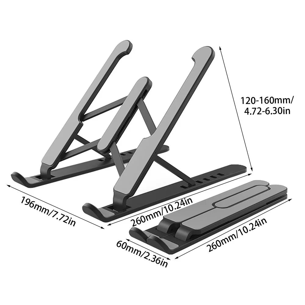 Laptop Stand Adjustable Lazy Portable Notebook Holder Cooling Bracket Riser Function Laptop & Tablet Accessories Phone Stand