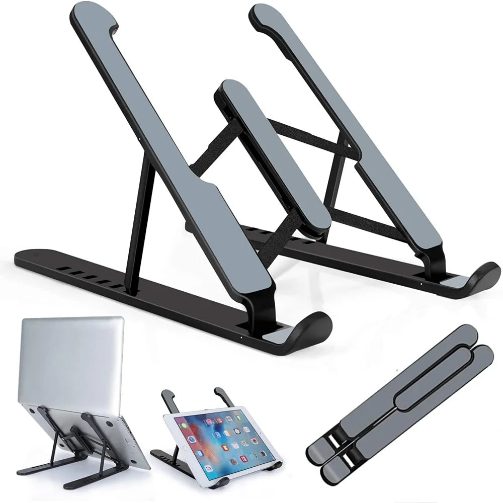 Laptop Stand Adjustable Lazy Portable Notebook Holder Cooling Bracket Riser Function Laptop & Tablet Accessories Phone Stand