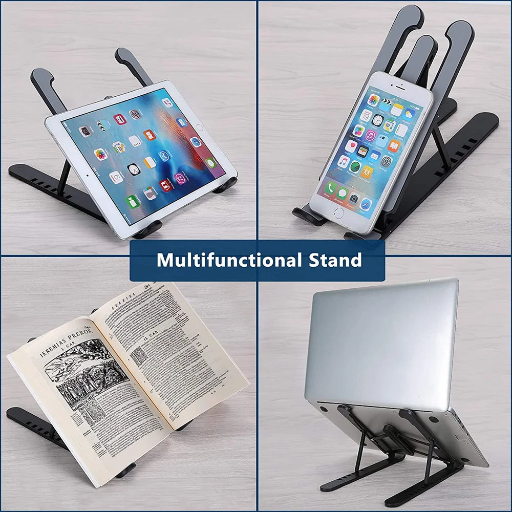 Laptop Stand Adjustable Lazy Portable Notebook Holder Cooling Bracket Riser Function Laptop & Tablet Accessories Phone Stand