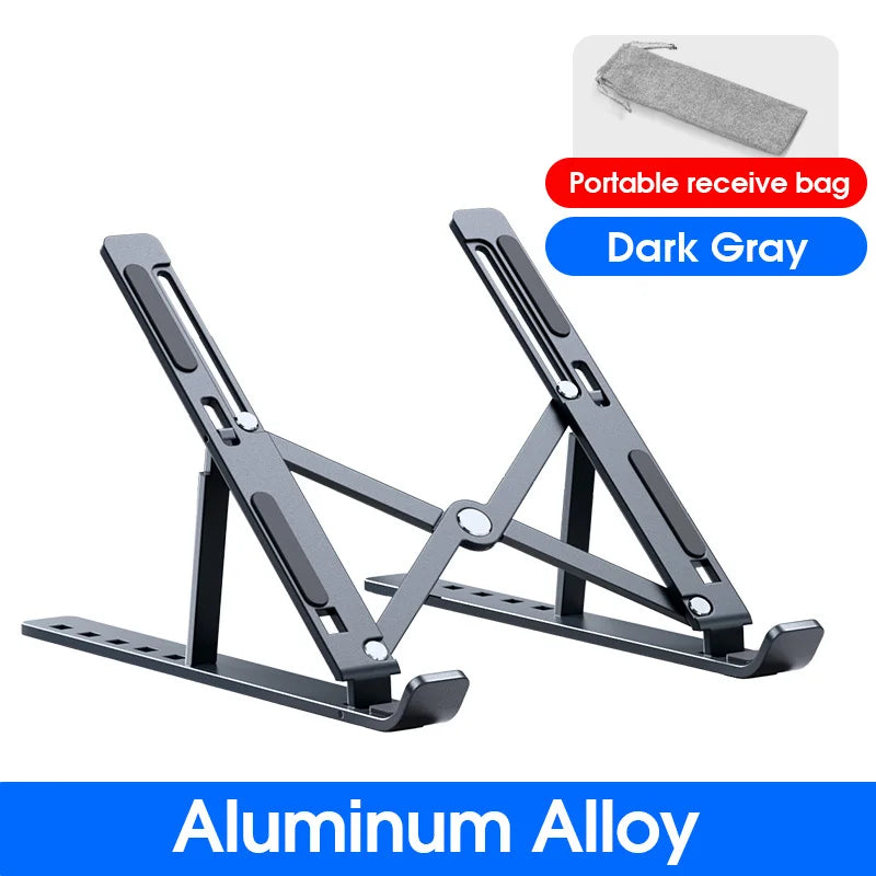 YYLM N8 Laptop Stand Aluminum for Macbook Adjustable Portable More Stabe Laptop Stand Cooling Stand Foldable Notebook Holder