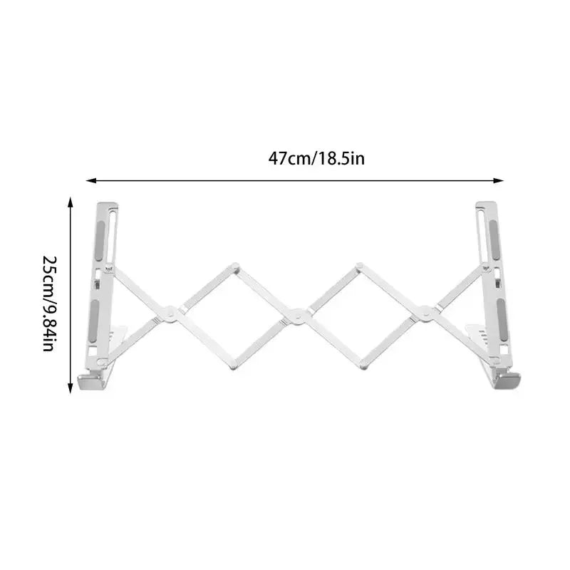 Aluminum Foldable Portable Bracket Holder For Macbook Notebook Laptop Stand Metal Height Adjustable Cooling Rack