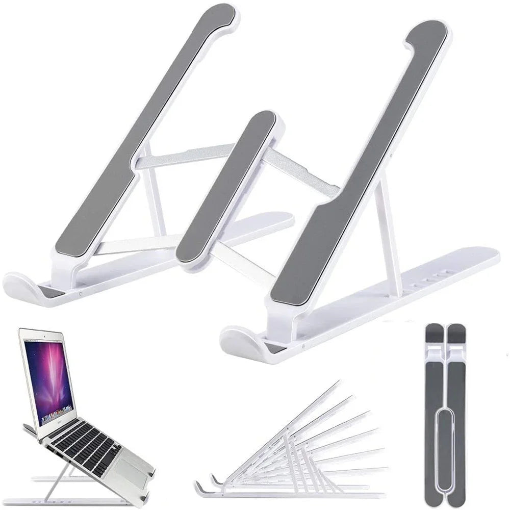 Laptop Stand Adjustable Lazy Portable Notebook Holder Cooling Bracket Riser Function Laptop & Tablet Accessories Phone Stand