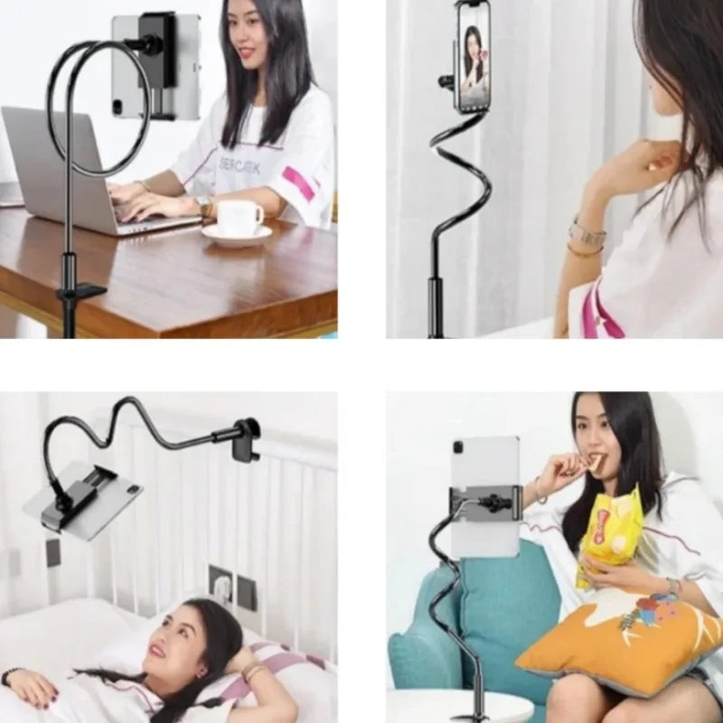 Universal Mobile Phone Holder Flexible Arm Adjustable Phone Clip Desktop Tablet Mount Bracket for iPad Support