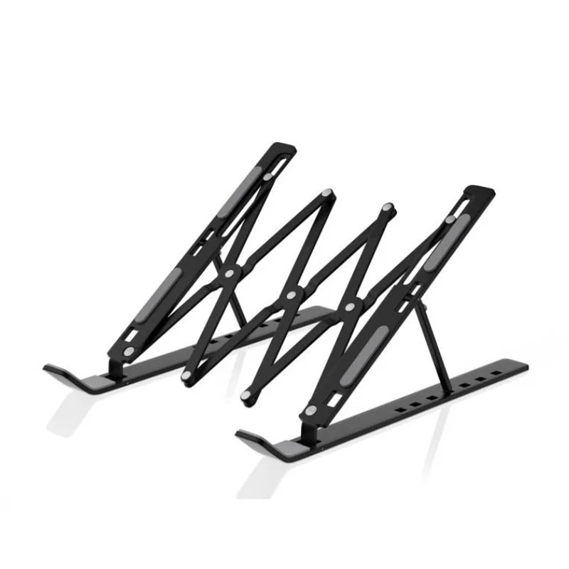 Aluminum Foldable Portable Bracket Holder For Macbook Notebook Laptop Stand Metal Height Adjustable Cooling Rack