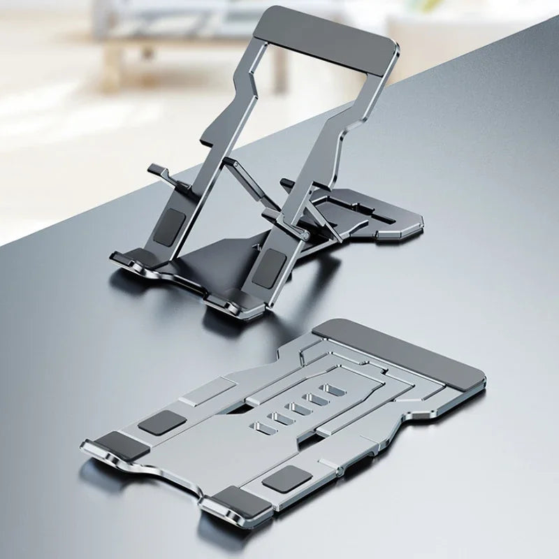 Aluminium Alloy Mobile Phone Tablet Dual-Purpose Stand Lazy Live Lift Folding Desktop Mobile Phone Tablet Cooling Stand Non-slip